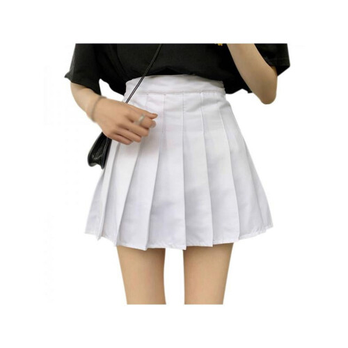 Gonna a pieghe da donna, stile college, basic e versatile