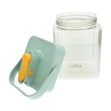 Jarra de plástico transparente para bebidas com torneira, 2,3L