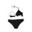Dames zwarte patchwork stringbikini set 7