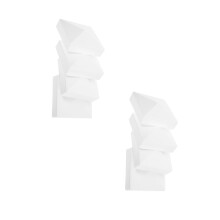 Vinyl paalkappen voor schuttingpalen, piramidevormig, 8 stuks