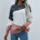 Pull en maille texturée YODETEY avec empiècements en matières mixtes 1