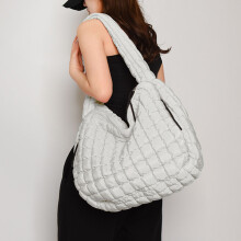 Dámska crossbody taška biela s veľkou kapacitou