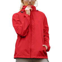 Veste de pluie légère et imperméable pour femme avec capuche