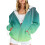 Damen-Kapuzenpullover mit Print, langen Ärmeln und Taschen 1