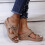 Γυναικεία Σανδάλια Χακί Casual με Χοντρή Σόλα, Μέγεθος 37 1