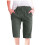 Dame Casual Ensfarget Bermudashorts Elastisk Midje Løs Passform 1