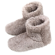 Pantoufles montantes en coton peluche pour femmes, pointures 39 Ă 41