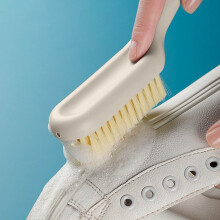 Rengöringsborste för sneakers, vit, lång, mjuk borst, 9.1