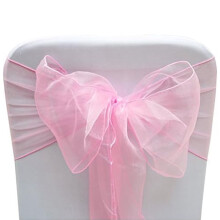 Nœuds de chaise, attaches décoratives rose clair, 10 pièces