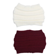 Winterstirnbänder, gestrickt, dehnbar, Ohrenwärmer, 2er-Pack