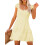 Sommerliches Boho-Kleid für Damen, gerafftes Rüschenminikleid 1