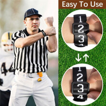 Football Referee Gear- Football Numbered Wrist Down Indicator-Football Yard Markers for Linesman Umpire Equipment