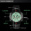 Men's Waterproof Digital Watch with Backlight and 5