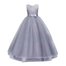 Prinzessinnenkleid aus Spitze und Tüll für Mädchen im Alter von 3-14 Jahren