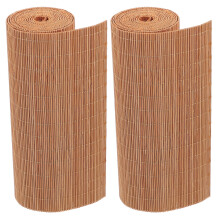 Bamboe tafelmatten set, 2 stuks, 15,7 x 7,9 x 0,04 inch