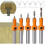 Countersink Drill Bit, 5Pcs Quick Change 8mm Adjustable Countersink Drill Bit Set with 5Pcs Replaceable Drill Bits 5