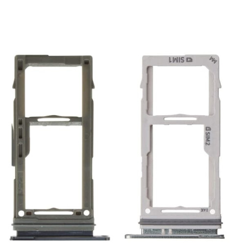 Samsung Galaxy S10 dual SIM card holder silver 1