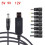 Conversor Boost USB de 5V para 12V com 8 adaptadores USB A5 7