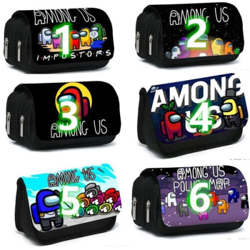 Among Us pencil case large capacity 3-pack 1