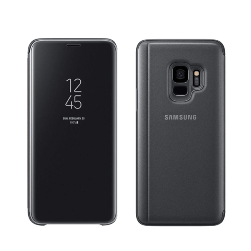 Compatível com Samsung Note9. Capa exclusiva com aba - Visão transparente - DOURADA. 2