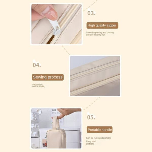 Pencil case light brown 1 piece 2