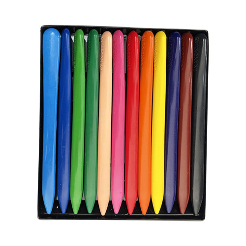 Triangular Washable Crayons Non-Toxic 12 Count 1
