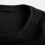 Conjunto feminino de suéter de tricô com calça comprida, preto 5
