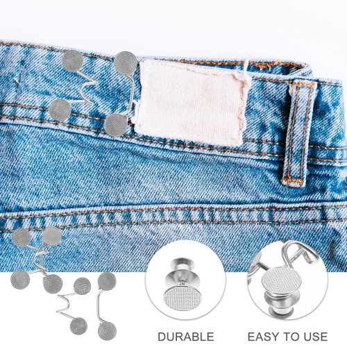 Klips til taljeknapper i jeans, 2 stk. 1