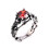 Damen-Retro-Punk-Ringset mit Schlangen-Drachen-Design 1