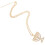 Collar Menorá de acero inoxidable dorado, 1 pieza 1