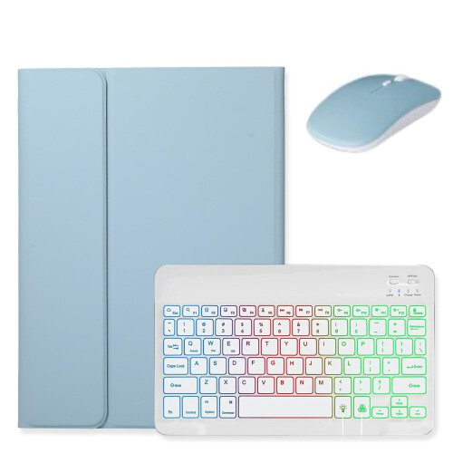 Θήκη πληκτρολογίου με οπίσθιο φωτισμό για iPad Air 11" M2 2024Mist Blue