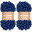 Dickes Schlingengarn Chenille 7,6 Yards 3,5 Unzen 2er-Pack Grau Batik 1