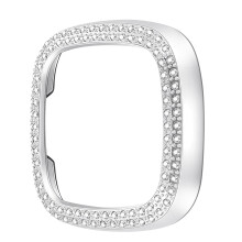 Smartwatch hoesje met strass frame, gemaakt van PC-materiaal.