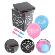 Balon dreptunghiular din hârtie cutie pentru dezvăluirea sexului, 1 set, 40x30x30