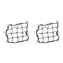 Bungee-Netzbeutel 28x28cm Schwarz 2 Stück