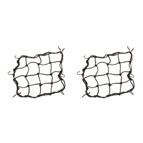 Bungee-Netzbeutel 28x28cm Schwarz 2 Stück
