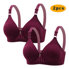 Plus Size Besticktes Glanz-BH-Set 2-teilig S-3XL