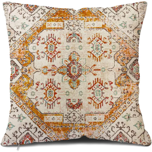Putetrekk til persisk vintage teppe, 45x45 cm