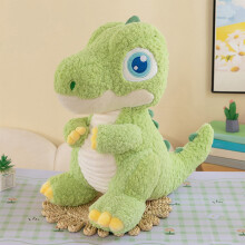 Grünes Dinosaurier-Plüschtier, 23 cm
