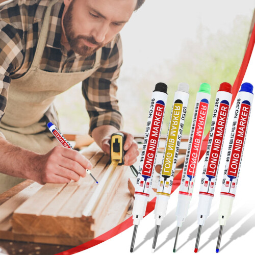 Markerpen med langt hoved, 20 mm spids, 5 ml
