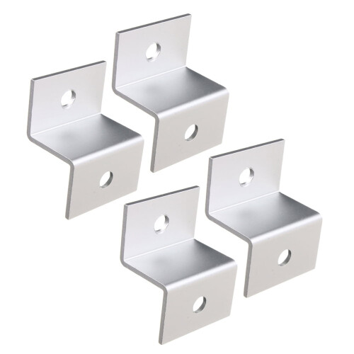 Z-beslag til solpanelmontering i aluminium, 8 stk.