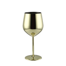 Edelstahl-Weingläser, 532 ml, mit Stiel