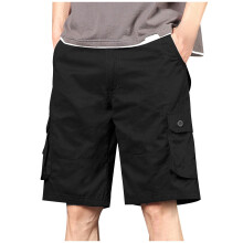 Calções desportivos casuais para homem com vários bolsos, tamanhos S-4XL.