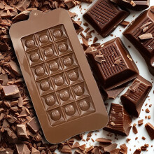 Moule à chocolat en silicone pour pâtisserie maison, 12 cavités