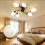 DENEST moderne loftslampe med 6 lamper, halvplanmontering 1