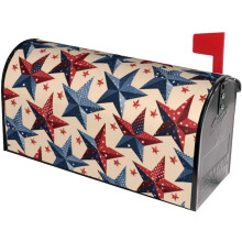 Couvercle de boîte aux lettres magnétique à motif drapeau américain et étoiles, 64,8 x 53,3 cm