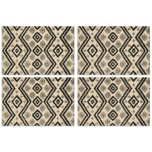 Boheemse linnen placemats set van 4, 30 x 45 cm