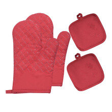 Gants de cuisine résistants à la chaleur jusqu'à 260 C (500 F), antidérapants (paire)