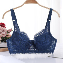 Damen-Bralette aus Spitze, bügellos, tief ausgeschnitten, gefüttert