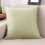 Housse de coussin décorative gris brume 40 x 40 cm 1